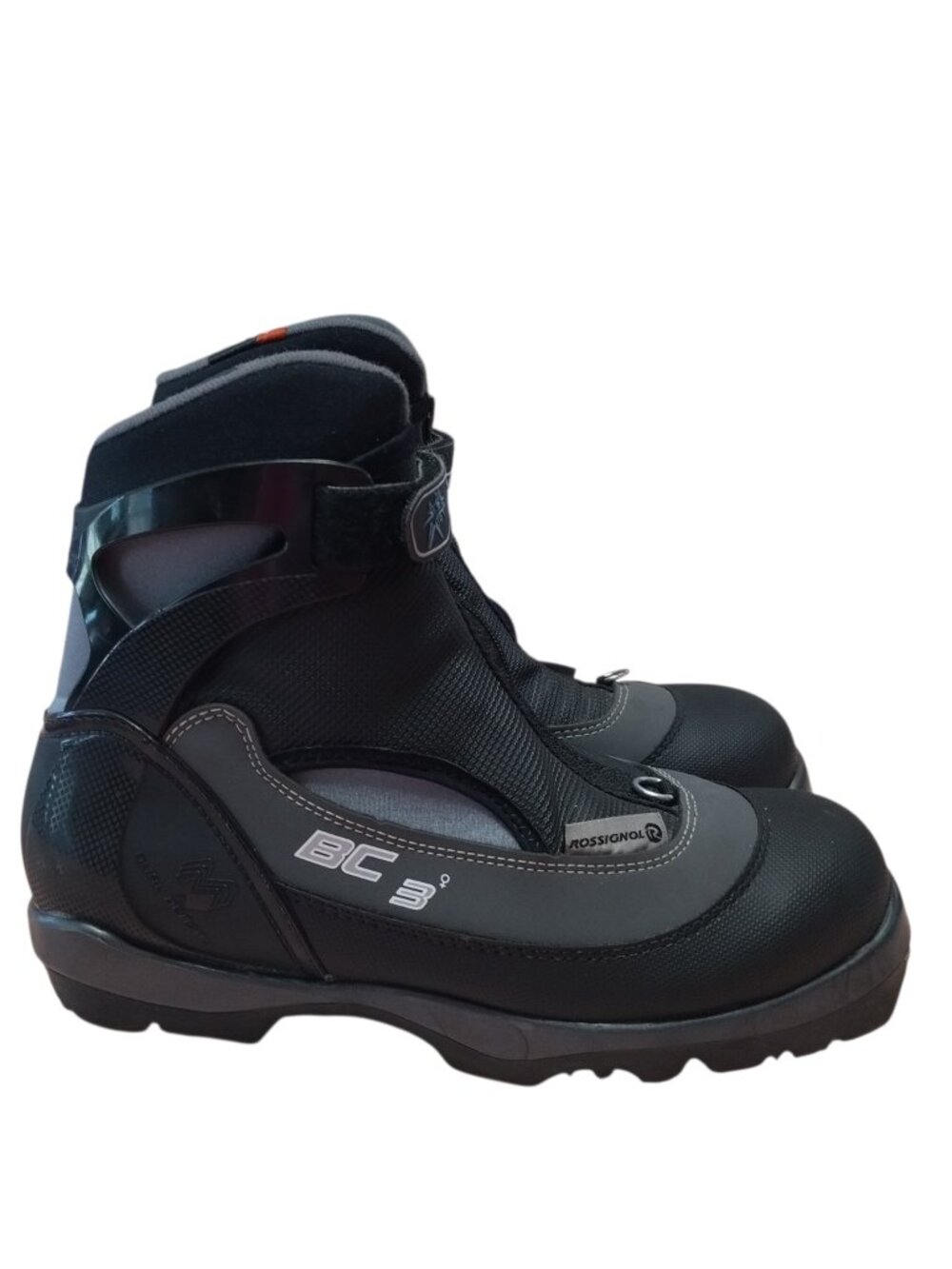Rossignol BC 3 Cross Country Ski Boots EU 40 Black Thermo Adjustable Fit